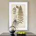 Gracie Oaks Fern Botanical V' Print on Canvas Canvas, Solid Wood in Green/White | 30.5 H x 42.5 W x 1.5 D in | Wayfair