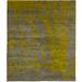 96 W in Rug - Isabelline One-of-a-Kind Marcellina Hand-Knotted Tibetan Yellow/Gray 8' Round Wool Area Rug Wool | Wayfair
