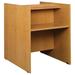 Stevens ID Systems Library Wood 48" Study Carrel Wood in White | 48 H x 36 W x 55 D in | Wayfair 88553 Z48-055