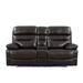 Red Barrel Studio® Apollus 78" Pillow Top Arm Reclining Loveseat Faux Leather in Brown | 41 H x 78 W x 40 D in | Wayfair