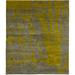 120 W in Rug - Isabelline One-of-a-Kind Tryphena Hand-Knotted Tibetan Yellow/Gray 10' Square Wool Area Rug Wool | Wayfair