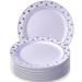 Silver Spoons Heavy Weight Plastic Disposable Appetizer Plate in Gray | Wayfair 1852-SiS