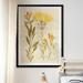 Gracie Oaks 'Antique Botanical Sketch IV' - Print on Canvas Canvas, Solid Wood in Yellow | 30.5 H x 42.5 W x 1.5 D in | Wayfair