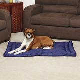 Tucker Murphy Pet™ Roundtree Water Resistant Dog Mat Polyester/Nylon in Blue/White | 5.5 H x 36 W x 23 D in | Wayfair