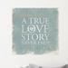 Winston Porter Love Story Personalized Wall Decal Canvas/Fabric in Gray | 30 H x 30 W in | Wayfair 02CC091E0A044AAB92D6C88E65FFE1DF