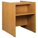 Stevens ID Systems Library Wood 48" Study Carrel Wood in White | 48 H x 36 W x 55 D in | Wayfair 88553 Z48-073