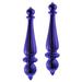 The Holiday Aisle® 14" Finial Drop Christmas Ornament UV Plastic in Indigo | 14 H x 3 W x 3 D in | Wayfair 9D5360033251428A8E0539A5BBE3D2C5