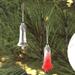 Greyleigh™ Glass Hanging Figurine Ornament Set of 2 Glass in Gray/Red | 4 H x 1.75 W x 1.75 D in | Wayfair 3F4DC3C095E84F2E8A5ED1C5FD079618