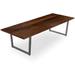 Upper Square™ Clifton Rectangular Solid Wood Table Wood/Metal/Solid Wood in White/Brown | 30 H x 72 W x 36 D in | Wayfair