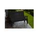 Ebern Designs 5' Winston Garden Outdoor Bench Plastic in Black | 41 H x 62 W x 27 D in | Wayfair 4B4F168397A5442B97FD7B363086CEB5