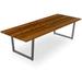 Upper Square™ Clifton Rectangular Solid Wood Table Wood/Metal/Solid Wood in Brown | 30 H x 60 W x 30 D in | Wayfair
