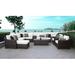 River Brook 12 Piece Rattan Sectional Seating Group w/ Cushions Synthetic Wicker/All - Weather Wicker/Wicker/Rattan | Outdoor Furniture | Wayfair