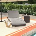 Sol 72 Outdoor™ Fernando Chaise Lounge Set w/ Cushions & Table in Brown | 19.5 H x 31 W x 80 D in | Wayfair A9F0118CC3C94401860FE37ED46A9C55