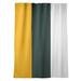 East Urban Home Green Bay Football Stripes Room Darkening Rod Pocket Single Curtain Panel Sateen in Green/Blue | 53 H in | Wayfair