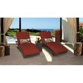 Sol 72 Outdoor™ Fernando Chaise Lounge Set w/ Cushions & Table in Brown | 19.5 H x 31 W x 80 D in | Wayfair 5127505F52C54BD6BD64B048BAD93DA3