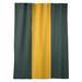 East Urban Home Green Bay Football Stripes Room Darkening Rod Pocket Single Curtain Panel Sateen in Green/Blue/Yellow | 53 H in | Wayfair