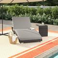 Sol 72 Outdoor™ Fernando Chaise Lounge Set w/ Cushions & Table in Brown | 19.5 H x 31 W x 80 D in | Wayfair 955AA408D87A485CAAD88B3A1C2AE550