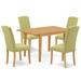 Winston Porter Keiu Extendable Butterfly Leaf Rubberwood Solid Wood Dining Set Wood/Upholstered in Brown | Wayfair 5BB95DAEA2C040B8AA9396EC1207B756