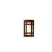 Wrought Studio™ Krimhilde Craftsman Window Wall Sconce Ceramic in Red | 9.25 H x 5.75 W x 4 D in | Wayfair 57C9DA5CDAD74285BE14336C3EC799A7