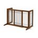 Richell Free Standing Pet Gate Wood (a more stylish option)/Metal (a highly durability option) in Brown | 20.1 H x 40.2 W x 17.7 D in | Wayfair