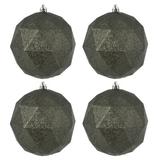 The Holiday Aisle® Holiday Décor Geometric Ball Ornament Plastic in Gray | 4.75 H x 4.75 W x 4.75 D in | Wayfair 5EBC87EDC7374D29858E2BB5DC43F257