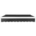 Awntech Retraction Slope Patio Awning Wood in Black | 10 H x 144 W x 120 D in | Wayfair KWL12-WH-K