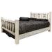 Loon Peak® Homestead Collection Pine Bed Wood in Brown/Green/White | 47 H x 76 W x 87 D in | Wayfair 6D1E497982C7496EB0C2AEC1427A3AA8