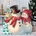 The Holiday Aisle® Snow Much in Love Lawn Art/Figurine Wood in Brown/Red | 32 H x 24 W x 0.37 D in | Wayfair 01B701B91156413DADEE1FFF8A8D0964