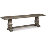 Gracie Oaks Bluefield Bench Solid + Manufactured Wood in Brown | 19 H x 66 W x 16 D in | Wayfair 06D8C98234CA4B3F81CA2EBC9F3A93C2