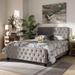 Winston Porter Ardos Tufted Standard Bed Upholstered/Polyester in Gray | 49.8 H x 64.37 W x 88.78 D in | Wayfair C041A88CC08B47DFA0DC4FB919565B94