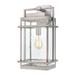 Mercury Row® Foskey 1- Bulb Seeded Glass Outdoor Wall Lantern Metal | 22 H x 10 W x 8 D in | Wayfair E3962B51A8AE4F0BBE5D63ECDE3064E7