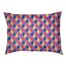 Tucker Murphy Pet™ Byrge Pastel Retro Diamonds Designer Pillow Fleece, Polyester in Brown | 9.5 H x 19.5 W x 29.5 D in | Wayfair