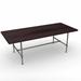 Union Rustic Helwig Rectangular Solid Wood Table Metal in Brown | 30 H x 96 W x 40 D in | Wayfair 118CF9925A5140EE95B49FC461D0559E