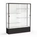 Ghent Spirit Series Floor Display Case Metal in Black/Brown | 72 H x 60 W x 16 D in | Wayfair 375WB-BZ-BK