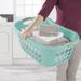 Sterilite Ultra Hiphold Laundry Basket Plastic in Green/Black | 10 H x 18.13 W x 26.38 D in | Wayfair 12107906