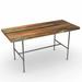 Union Rustic Helwig Rectangle Table, Wood in Green/Black | 43.5 H x 36 D in | Wayfair 155933D2ED8D46369946C8D347D4E28D