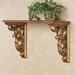 Astrella Corbel Brackets Aged Gold Pair, Pair, Aged Gold