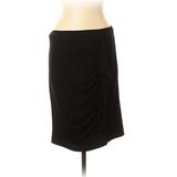 Ann Taylor Casual Skirt: Black Solid Bottoms - Women's Size 10