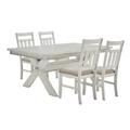 Turino Distressed White 5PC Dining Set - Powell D1249D19PC5W