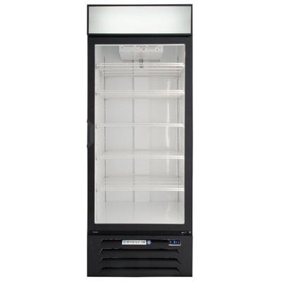 Beverage-Air MMR27HC-1-BB-18-IQ MarketMax 30" Black Glass Door Merchandiser with Black Interior, Left-Hinged Door, and Electronic Smart Door Lock