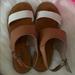 American Eagle Outfitters Shoes | American Eagle Outfitters Sandals | Color: Tan/White | Size: 6.5