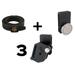 Black Scorpion Outdoor Gear Combo Rig N4 - Belt Extra Large + 3 Pouches Storm Grand Master + 1 Competition Magnetic Pouch Black