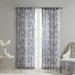 Rosalind Wheeler Marcus Floral Sheer Rod Pocket Single Curtain Panel Polyester in Gray | 50" W x 95" L | Wayfair 8111FD8CE59440B291C6650F812EDC60
