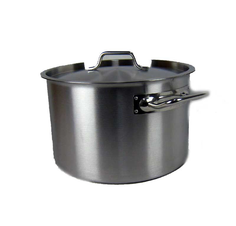 Airbrush-City Kochtopf Gastrotopf Topf 24 Liter Edelstahl mit Deckel Großküche Gastronomie Image