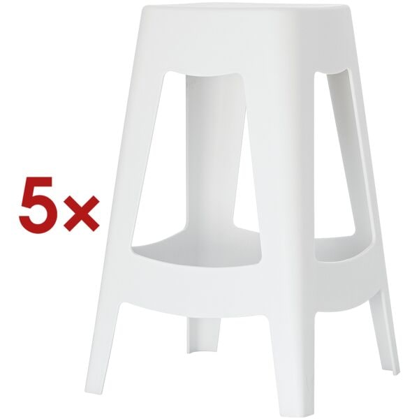 meet 5er-Set Barhocker »Bellini« 68,5 cm weiß