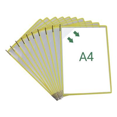 Tarifold 10er Set Sichttafeln Easy Load mit Drehzapfen A4 gelb