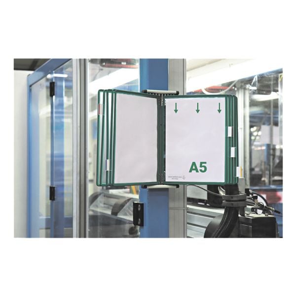 Tarifold Wandsichttafelsystem A5 mit 10 Sichttafeln grün Image