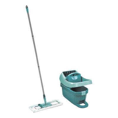 Leifheit Reinigungs-Set Profi XL mit Rollen und Bodenwischer in Grün grün
