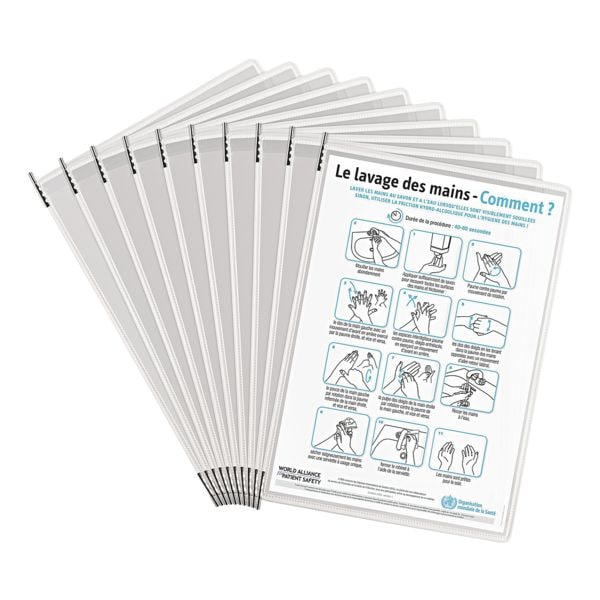 Tarifold 10er Set Sichttafeln Sterifold DIN A4 horizontal weiß Image