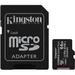 Kingston 64GB Canvas Select Plus UHS-I microSDXC Memory Card with SD Adapter (3-Pack SDCS2/64GB-3P1A